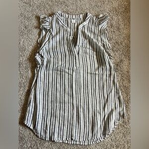 Old Navy Striped Sleeveless Women’s Top - blue & White XS